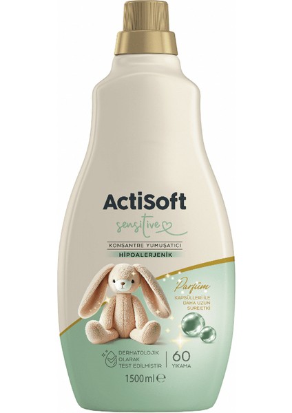 Yumuşatıcı Actisoft 1500 Ml2 Li Paket Sensitive