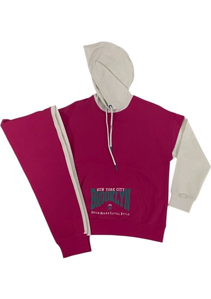 Kız Garson Oversize Eşofman Takım Sweat/jogger Çocuk Eşofman Takımı