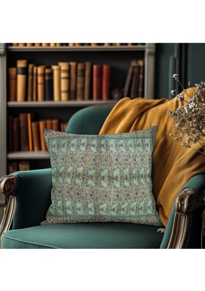 Vintage Desenli Kırlent Kılıfı