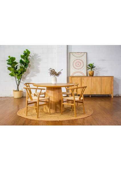 Mistral Iskandinav Doğal Ahşap Mutfak Masası 120X120 fırsatları