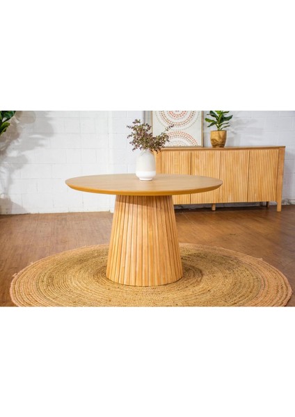 Mistral Iskandinav Doğal Ahşap Mutfak Masası 120X120 indirimleri