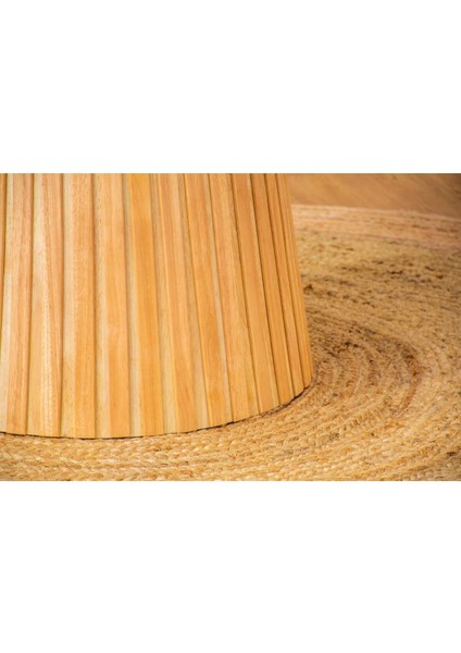 Mistral Iskandinav Doğal Ahşap Mutfak Masası 120X120