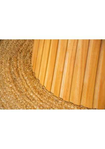 Mistral Iskandinav Doğal Ahşap Mutfak Masası 120X120