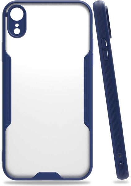 iPhone Xr 6.1 Uyumlu Iktk Parfe Kapak-Lacivert