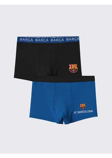 Yeni Sezon Barcelona Baskili Erkek Cocuk Boxer 2'li - S56678Z4
