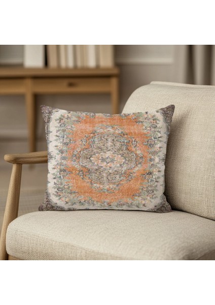 Canlı Renkli Dijital Baskılı Kırlent Kılıfı Kare