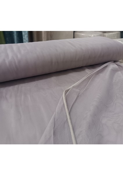 Çocuk Odası Dökümlü Düz Tül Perde - Mor - Pileli Dikim 1x2,5 Pile -MR100
