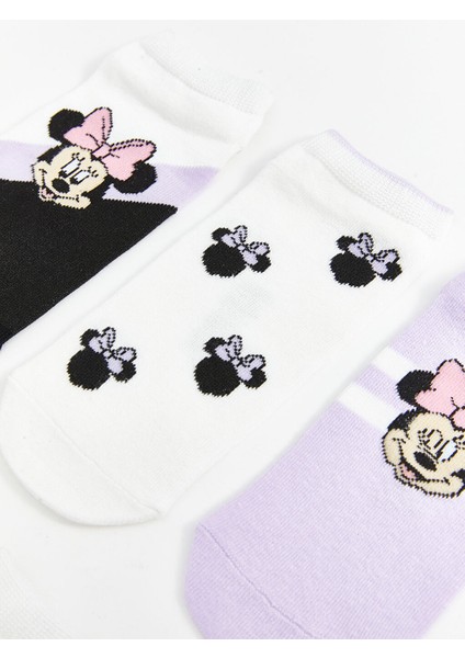Yeni Sezon Minnie Mouse Desenli Kiz Cocuk Patik Corap 5'li - S5FI30Z4 fiyatları
