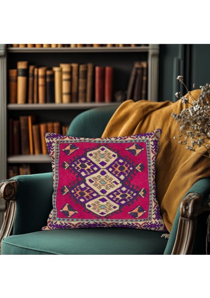 Dijital Baskılı Canlı Desenli Kırlent Kılıfı Kare fiyatları