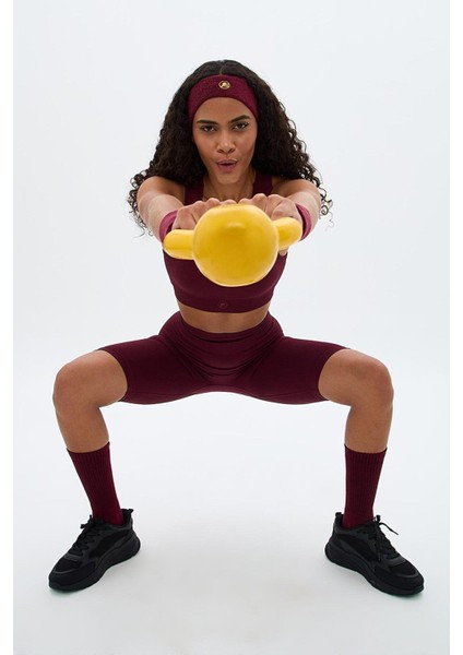 Sakura Çift Kat Spor Bra Bordo modelleri