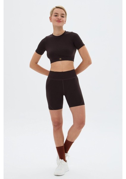 Kumo Kısa Crop Top Kahve fırsatları