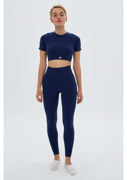 Kumo Kısa Crop Top Lacivert modelleri