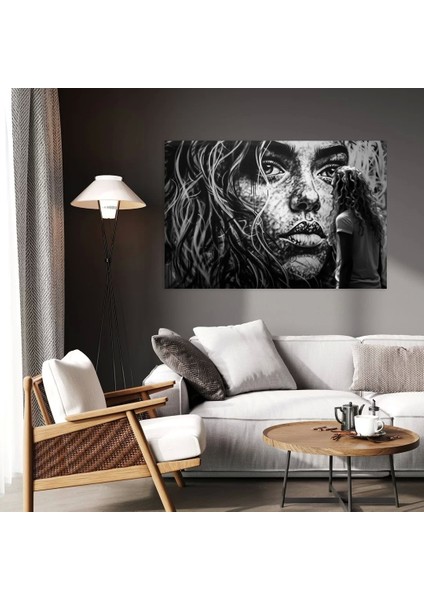Portre Derinlikleri Kanvas Tablo