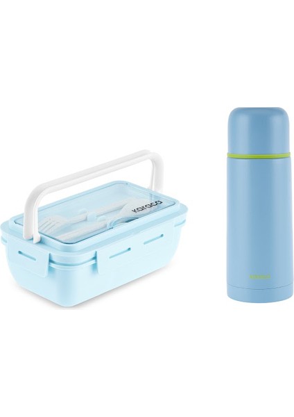 Ferby Sızdırmaz Termos ve Fusca Lunch Box Mavi