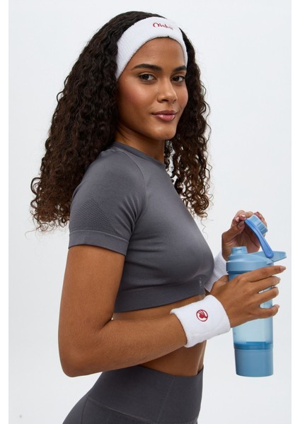 Kumo Kısa Crop Top Gri indirimleri