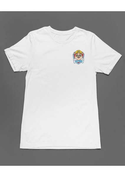 Sarı Kasklı Kurtarıcı Rubble Paw Patrol Unisex Tişört T-Shirt fiyatları