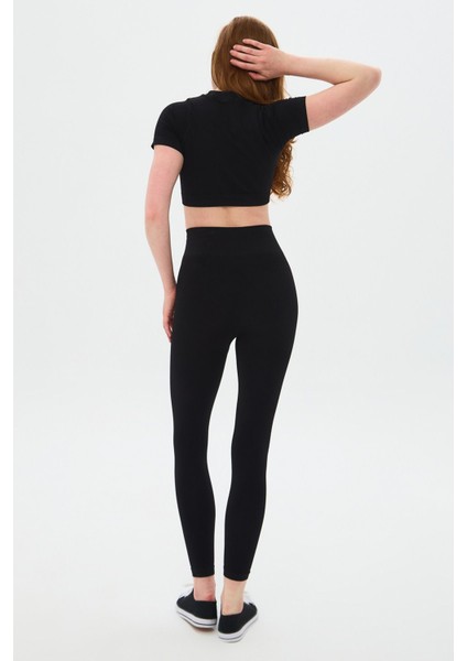 Kumo Kısa Crop Top Siyah indirimleri