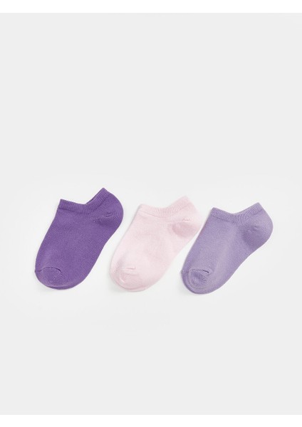 Yeni Sezon Basic Kiz Bebek Patik Corap 3'lu - S5JP87Z1