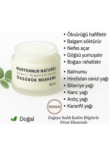 Masaj Merhemi Doğal 40 ml