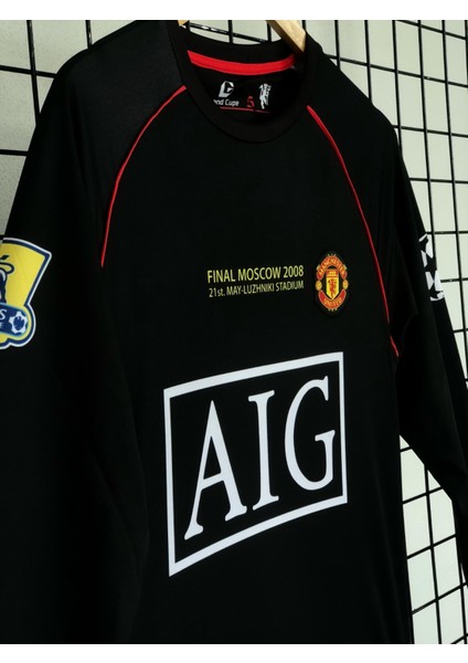 2008 M.a.n.c.h.e.s.t.e.r U.n.i.t.e.d Ronaldo Siyah Uzun Kol Yetişkin Forması BG72 fırsatları