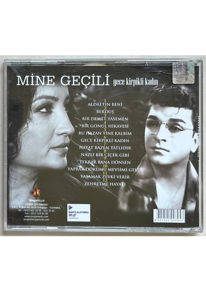 Mine Geçili Gece Kirpikli Kadın Zeki Müren Besteleri CD (Orjnal Dönem Baskı Cd) fiyatları