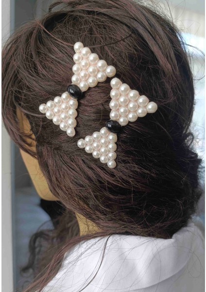 Boncuklu Fiyonklu Pens Toka 2'li fiyatları