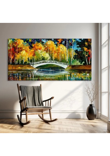 Renkli Orman Yansıması Kanvas Tablo