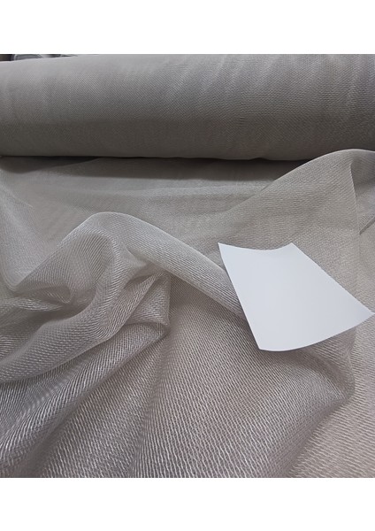 Modern Dökümlü Düz Tül Perde -Bej-Pileli Dikim -BJ585 fiyatları