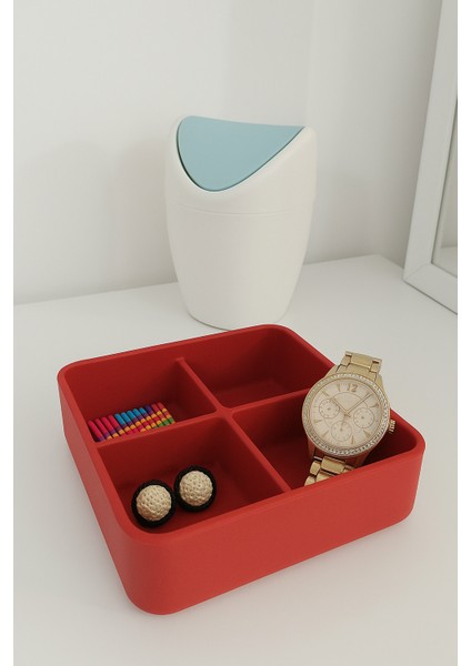 Çok Bölmeli Masa Üstü Organizer (Üst Üste Yerleştirilebilir) || 3D Baskı Çevre Dostu PLA Hammadde