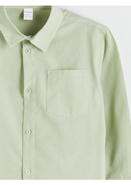 Yeni Sezon Basic Poplin Erkek Cocuk Gomlek - S5PC49Z1