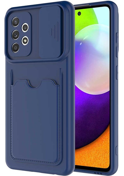 Galaxy A72 Kılıf ​tlzn Kartix Kapak-Lacivert