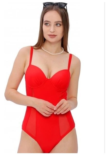 Argisa Dikine Tüllü Modelli Kaplı Mayo fiyatları