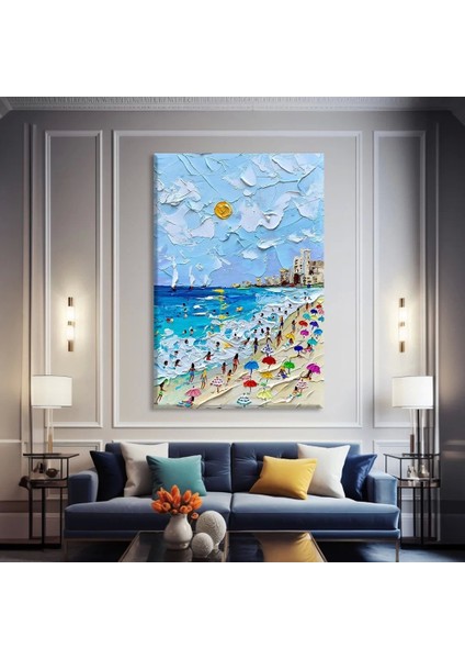 Plaj Yolculuğu Kanvas Tablo