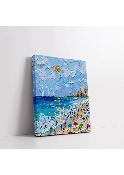 Plaj Yolculuğu Kanvas Tablo fiyatları