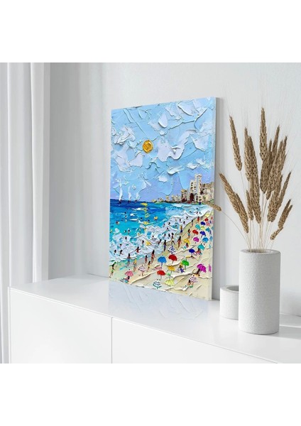 Plaj Yolculuğu Kanvas Tablo modelleri
