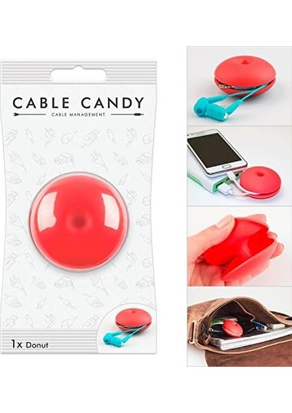 Candy CC002 Donut Unıversal,pınk Cable