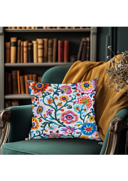 Boho Tarzda Karışık Desenli Kırlent Kılıfı Kare fiyatları