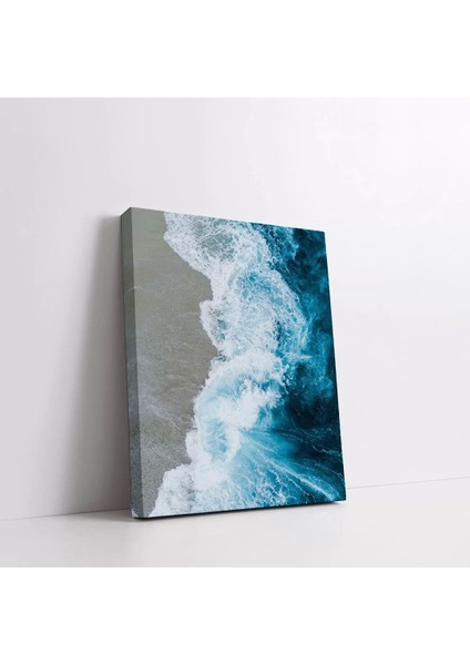 Köpüklü Mavi Kanvas Tablo fiyatları