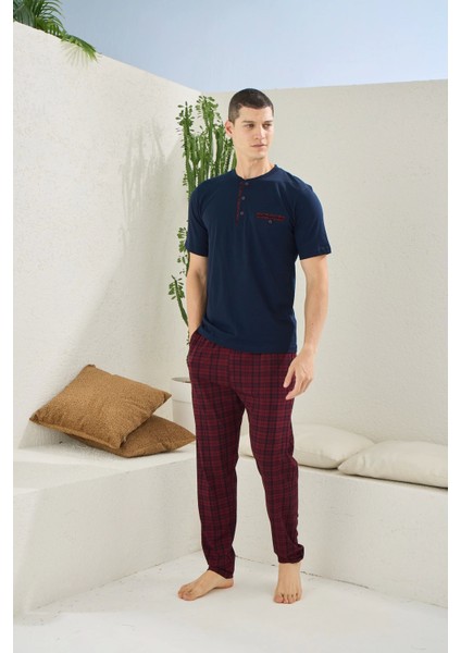 2118 Midi Yaka Pijama Takım