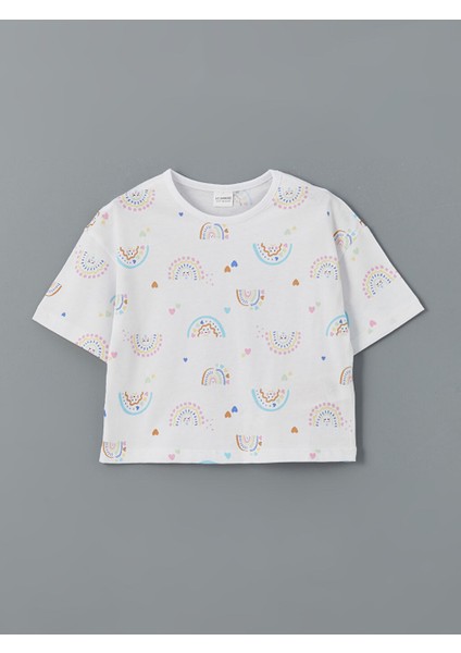 Yeni Sezon Bisiklet Yaka Kiz Cocuk Sortlu Pijama Takimi - S5CD83Z1