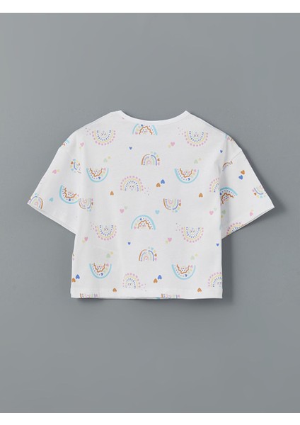 Yeni Sezon Bisiklet Yaka Kiz Cocuk Sortlu Pijama Takimi - S5CD83Z1