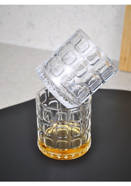 2'li Cam Şeffaf Viski Bardağı Kokteyl Meşrubat BARDAK-400 ml