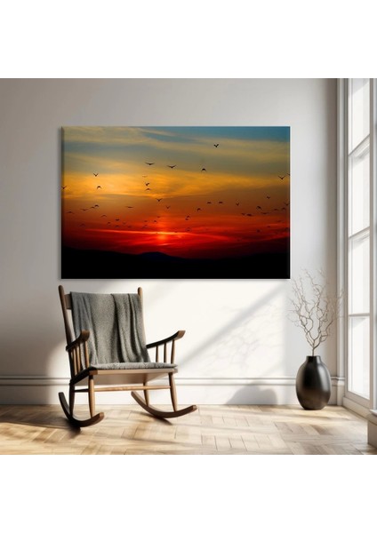 Gün Batımı Uçuşu Kanvas Tablo