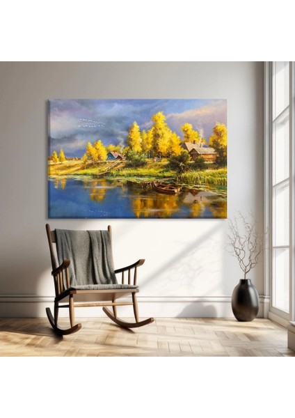 Altın Saat Kanvas Tablo