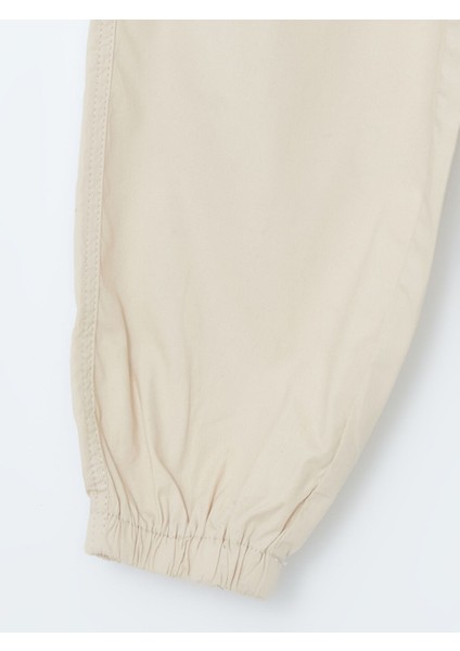 Yeni Sezon Beli Lastikli Kiz Cocuk Kargo Jogger Pantolon - S50517Z4