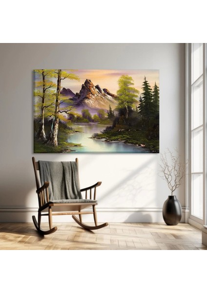 Dağ Yamacı Serenadı Kanvas Tablo