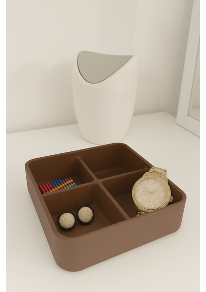 Çok Bölmeli Masa Üstü Organizer (Üst Üste Yerleştirilebilir) || 3D Baskı Çevre Dostu PLA Hammadde
