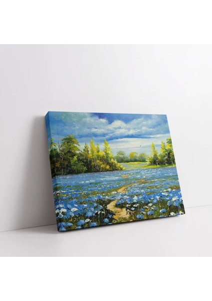 Nehir Kenarı Cenneti Kanvas Tablo fiyatları