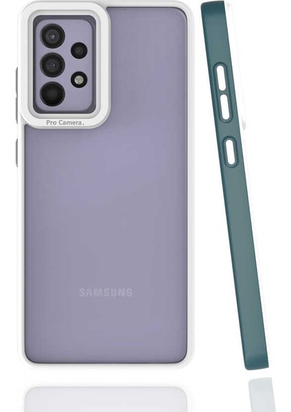 Galaxy A52 Kılıf Tlzn Mima Kapak-Koyu Yeşil