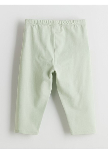 Yeni Sezon Beli Lastikli 3/4 Boy Kiz Cocuk Tayt - S58677Z4 modelleri